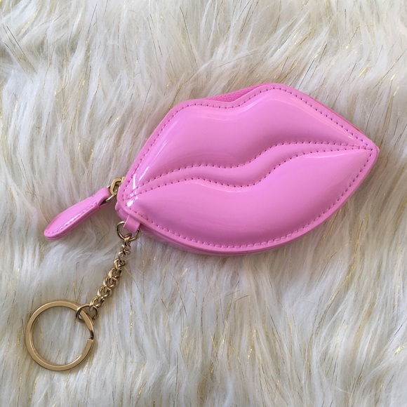 Victoria's Secret Accessories - Victoria’s Secret Pink Lips Coin Purse Key Chain